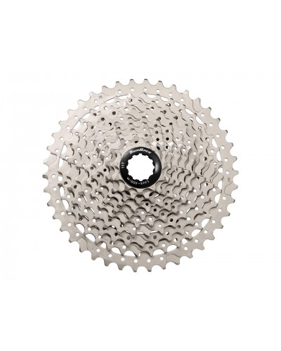 Кассета 10-k 11-42T SUN RACE MTB MS2 стальной паук, Metallic Silver