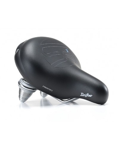 Седло Selle Royal Premium DRIFTER, Royalgel, обивка Strengtex, 270х245мм, 1160г, хромированные рейлы и пружины, unisex, чёрное 5111UDTC95301