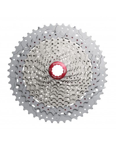 Кассета 11-k 11-51T SUN RACE MX8 MTB, алюминиевый паук, Metallic Silver