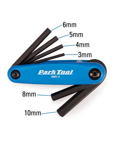 Набор шестигранников Park Tool AWS-11 (3mm, 4mm, 5mm, 6mm, 8mm, 10mm) складной