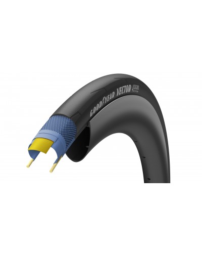 Покрышка 700x25C (25-622) GoodYear VECTOR 4Seasons tubeless complete, folding, black, 120tpi