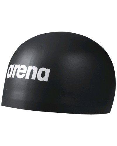 Шапочка для плавания Arena 3D Soft черная /000400-501/