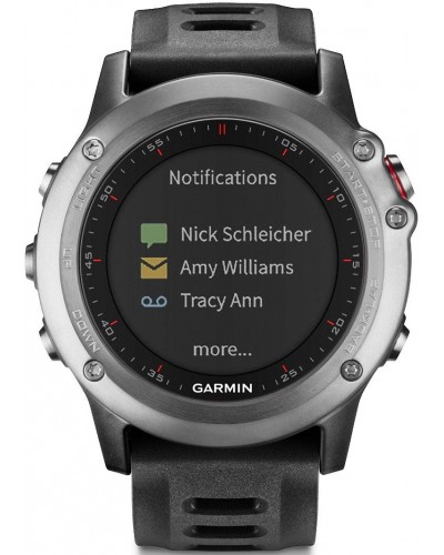 Многофункциональные GPS-часы Garmin Fenix 3 Grey HRM-Run