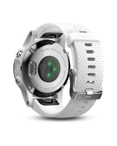 Мультиспортивные GPS-часы Garmin Fenix 5s Silver с белым ремешком (010-01685-00)