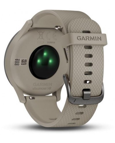 Умные часы Garmin Vivomove HR черные с песочным ремешком (010-01850-03)