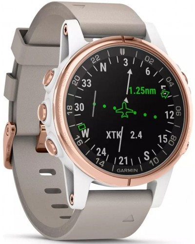 Спортивные часы Garmin D2 Delta S Aviator with Beige Leather Band (010-01987-30)