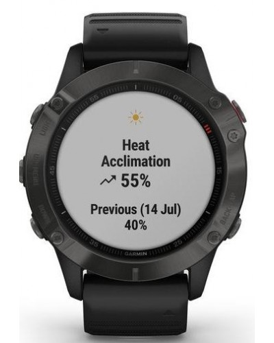Спортивные часы Garmin Fenix 6 Sapphire Carbon Gray DLC with Black Band