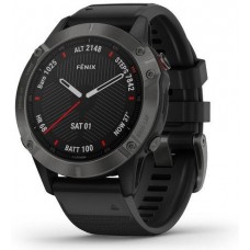 Спортивные часы Garmin Fenix 6 Sapphire Carbon Gray DLC with Black Band