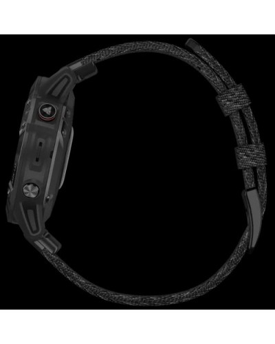 Спортивные часы Garmin Fenix 6 Sapphire Black DLC with Heathered Black Nylon Band