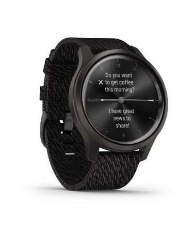 Спортивные часы Garmin vivomove Style Gunmetal-Dark Gray Fabric (010-02240-23)