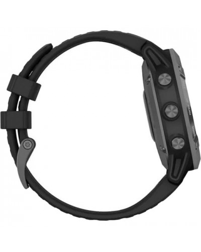 Спортивные часы Garmin Fenix 6X Pro Solar Edition Slate Gray With Black Band (010-02410-15)