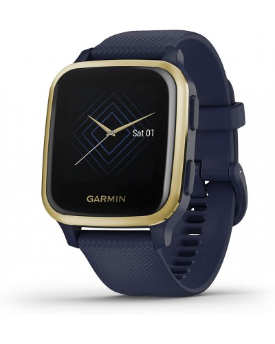 Умные часы Garmin Venu Sq Music Light Gold Aluminum Bezel with Navy Case (010-02426-12)