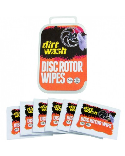 Салфетки для чистки тормозного ротора Weldtite Dirtwash Disc Rotor Wipes 6 шт (04022)