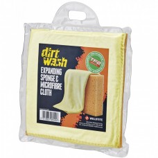 Губка и салфетка для чистки Weldtite Dirtwash Expanding Sponge and Microfibre Cloth (06040)