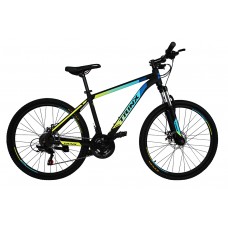 Горный велосипед Trinx Majestic 100 26"х19" Matte-black-blue-yellow (10030055)