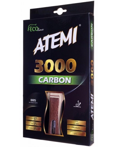 Ракетка для тенниса с конической ручкой Atemi 3000 PRO Carbon ECO-Line (10054)