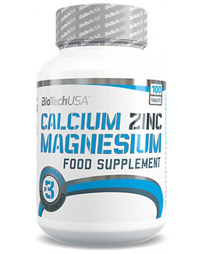 Минеральный комплекс BioTech USA Calcium Zinc Magnezium 100 таб (100895)