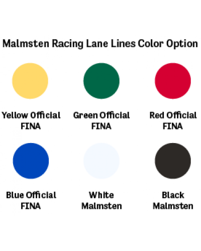 Линия дорожек Malmsten Classic Racing Lane Line FINA colors