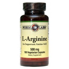 Аминокислота Form Labs Naturals L-Arginin, 100 капсул (101773)