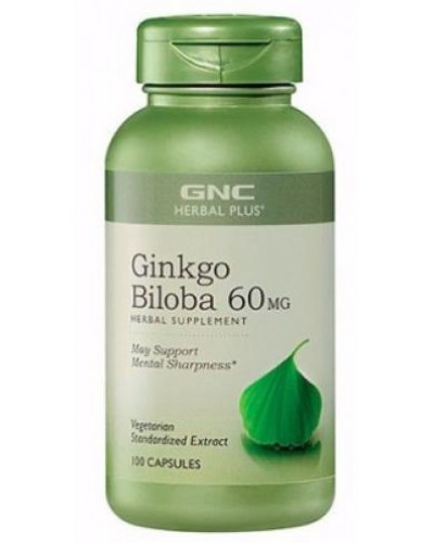 Препарат GNC Ginkgo Biloba 60 mg, 100 капс (101891)