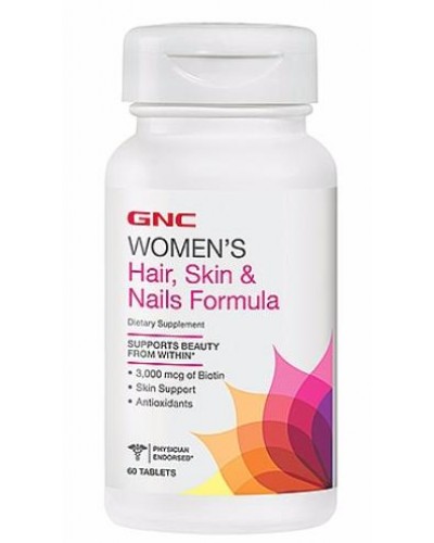 Витамины GNC Hair, Skin and Nails, 60 капс (101893)