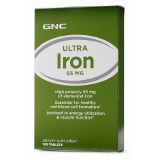 Пищевая добавка GNC Iron 65 mg, 100 таб (101899)