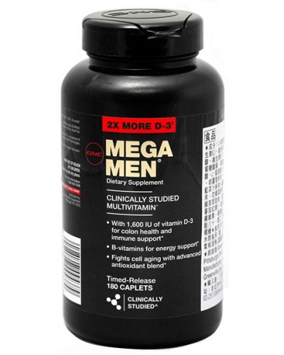 Комплекс витаминов GNC Mega Men, 180 капс (101900)
