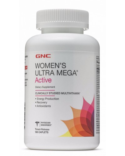 Витамины и минералы GNC Women's Ultra Mega Active, 180 капс (101945)