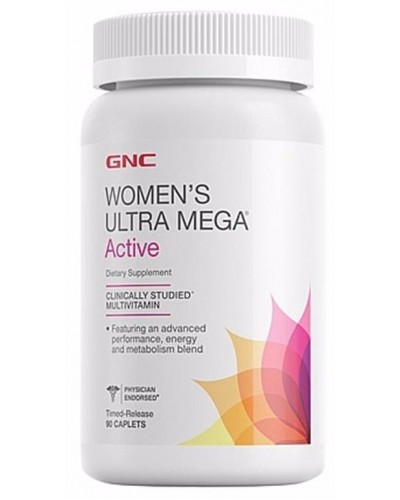 Витамины и минералы GNC Women's Ultra Mega Active, 90 капс (101947)