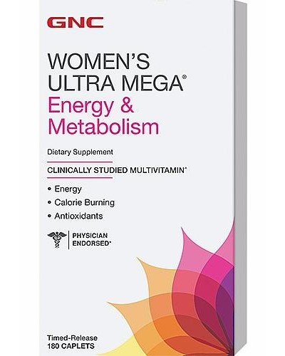 Витамины и минералы GNC Women's Ultra Mega Energy & Metabolism, 180 капс (101949)
