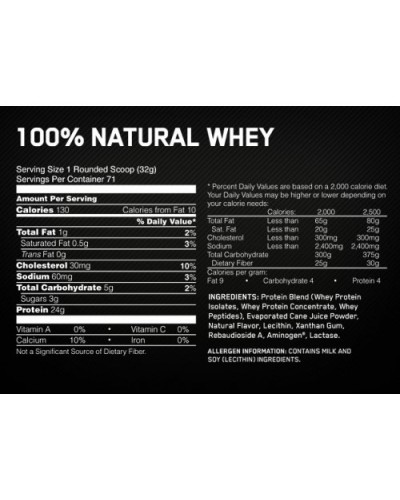 Протеин Optimum Nutrition Natural Whey Gold 907 г (103418)