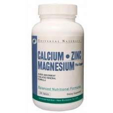 Минералы Universal Nutrition Calcium-Zinc-Magnesium, 100 таб (104983)