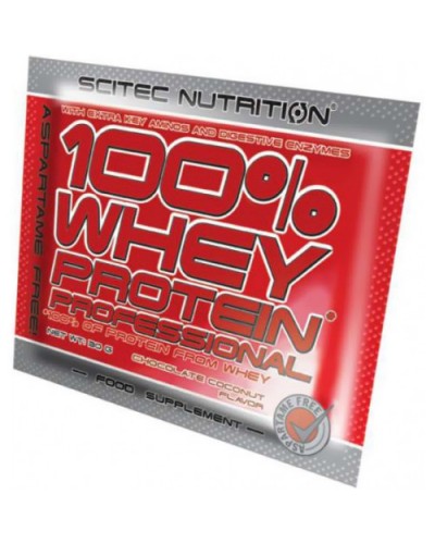Сывороточный протеин Scitec Nutrition 100% Whey Protein Professional, 30 г (105711)