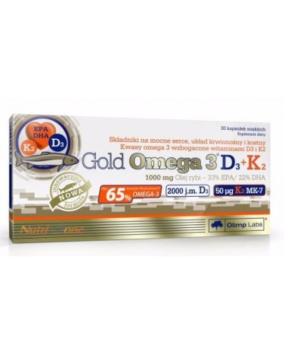 Диетическая добавка Olimp Sport Nutrition Gold Omega 3 D3+K2, 30 капс (106730)