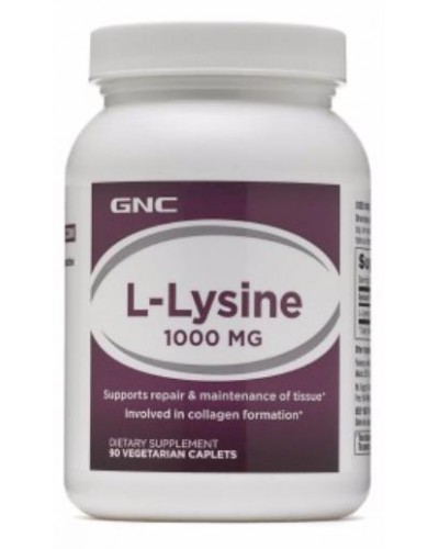 Лизин GNC L-Lysine 1000 mg, 90 капс (107252)