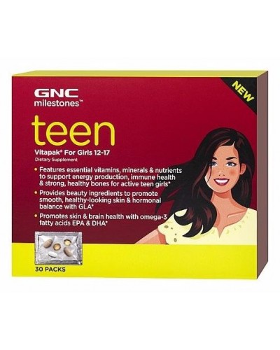 Витамины и минералы для девочек GNC Teen Vitapak Girls, 30 пак (107254)