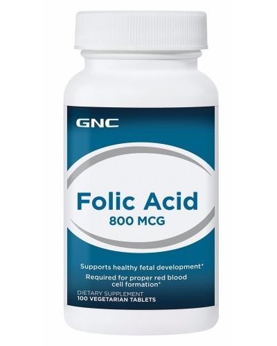 Витаминная добавка GNC Folic Acid 800, 100 капс (107257)