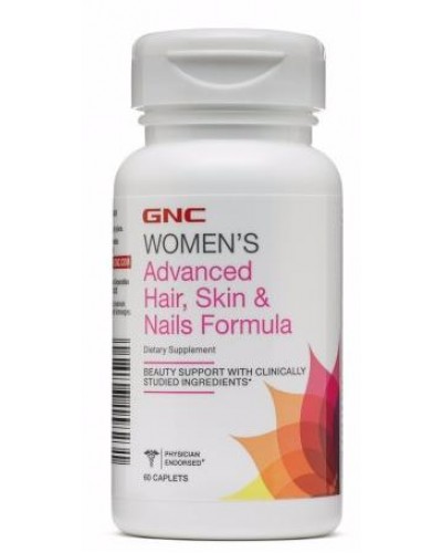 Витамины и минералы GNC Advanced Hair, Skin and Nails, 60 капс (107259)