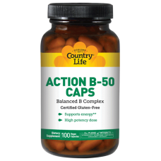 Витамины и минералы Country life Action B-50 100 caps