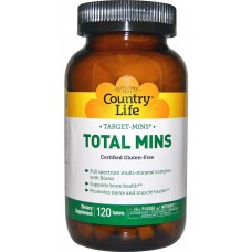 Витамины и минерали Country Life Total Mins (120 tab)