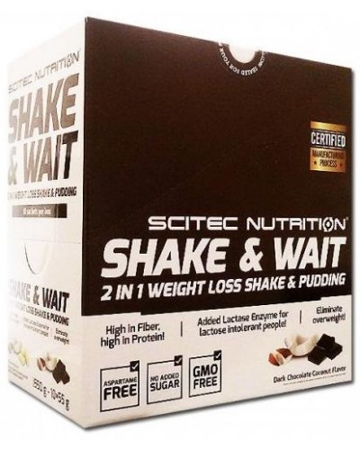 Scitec Nutrition Shake&Wait & Pudding Chocolate 10*55g box (107441)