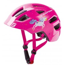Велошлем  детский Cratoni Maxster розовый "единорог" (111809F1)