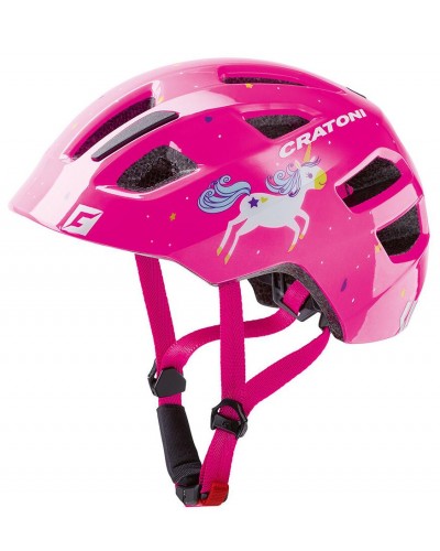 Велошлем детский Cratoni Maxster розовый "единорог" (111809F1)