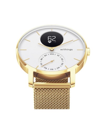 Смарт-часы c пульсометром Withings Steel HR 36 mm White & Champagne Gold