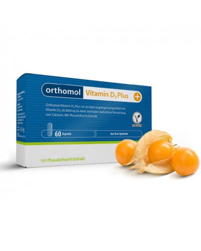 Витамины Orthomol Vitamin D3 Plus с экстрактом Физалиса 60 капсул (12502528)