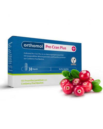 Витамины Orthomol Pro Cran Plus пробиотики + экстракт Клюквы 30 капсул (12502540)