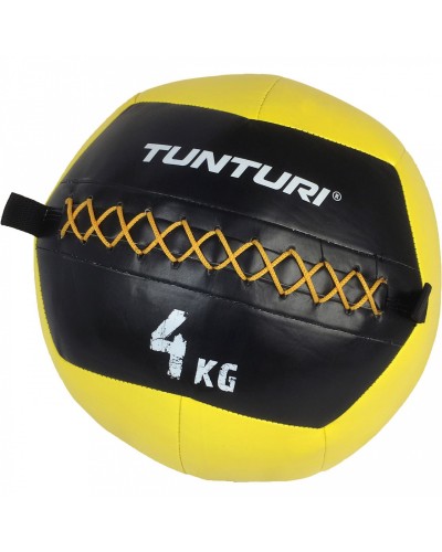 Набивной мяч Tunturi Wall Ball 4 kg Yellow (14TUSCF009)