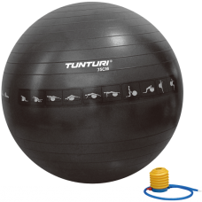 Фитбол Tunturi Gymball 75 cm Anti Burst, чёрный (антиразрыв) (14TUSFU288)