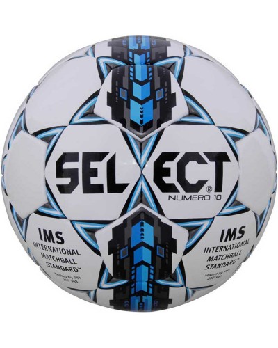 Мяч футбольный Select Numero 10 IMS (305) ,бел/сер/голуб размер 5
