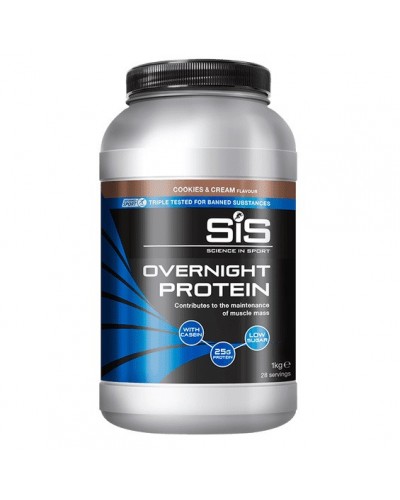 Протеїн SiS Overnight Protein Powder 1kg, Cookies&Cream